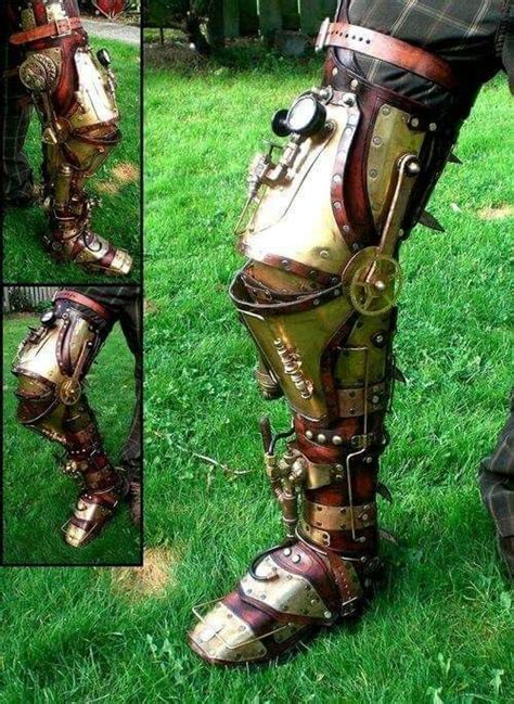Leg Brace Steampunk Steampunk Armor Steampunk Steampunk Leather