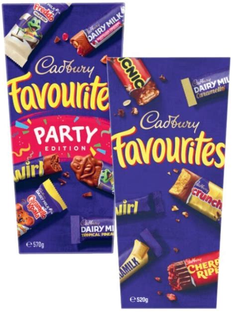 cadbury favourites boxed chocolate 520g offer at coles