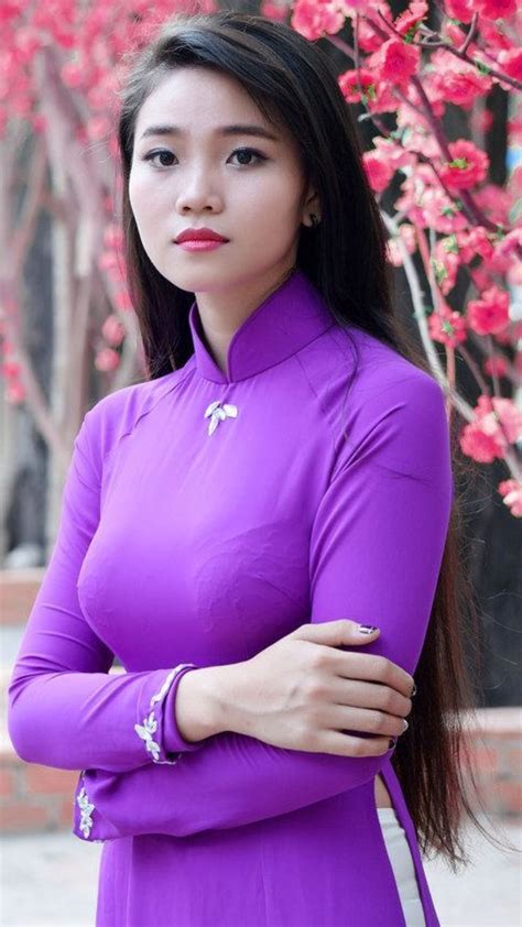 Vietnamese Long Dress Ao Dai Beautiful Asian Women Vietnam Dress