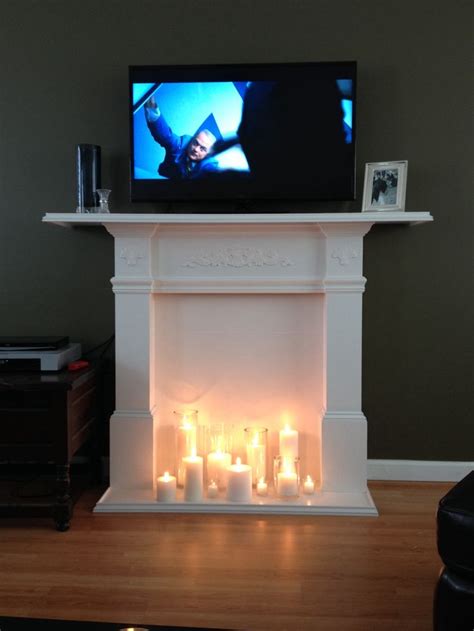Or up to 155 lbs. DIY Faux fireplace/TV Stand | future mansion | Pinterest