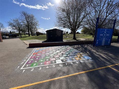 Multiplication Grid Maths Playground Markings For Schools