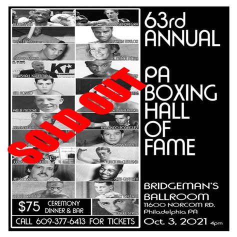 max boxing news the 2021 pennsylvania boxing hall of fame event