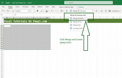 Learn How You Can Merge Rows And Columns In Microsoft Excel Office 365