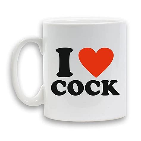 I Love Heart Cock Mug 11oz Ceramic T Design Novelty Uk
