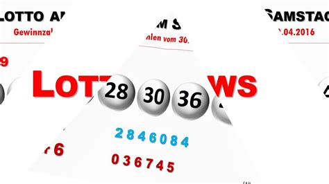 Nicht in der statistik enthalten sind die ergebnisse der ziehungen. Lotto Ziehung: Lottozahlen Samstag 30.04.2016 - YouTube