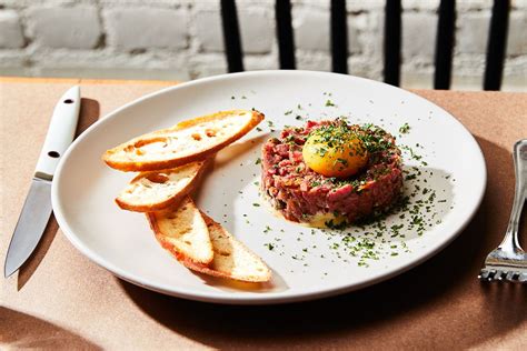 Beef Tenderloin Tartare With Anchovy Cornichon Vinaigrette Recipe