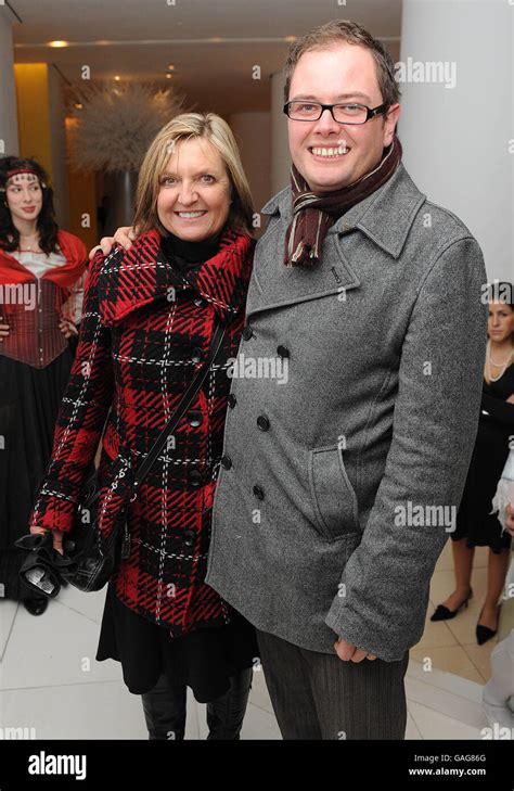 Comedian Alan Carr Arrives With His Mum Christine Arrive For A Vip