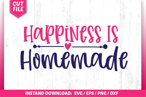 Happiness Is Homemade Svg Graphic By Subornastudio · Creative Fabrica