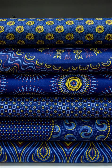 Indigo Blue Red And Gold Shweshwe Fabric Ubicaciondepersonas