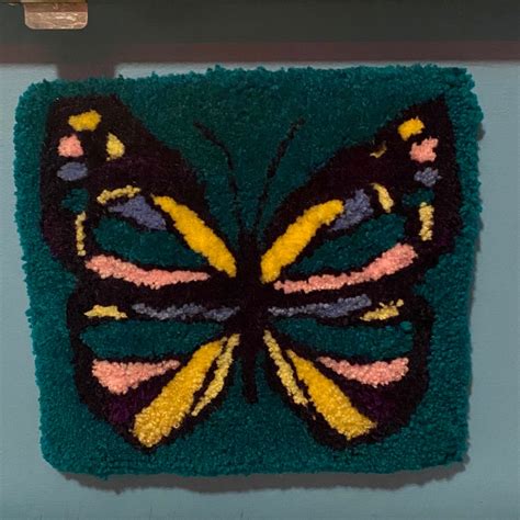 Butterfly Tufted Rug Mini Etsy