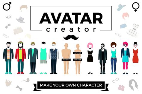 Well, this article is different, very different. Avatar Creator v.1 ~ Graphics ~ Creative Market