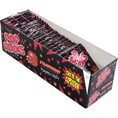 Pop Rocks Strawberry Popping Candy 24 Count 804 Oz