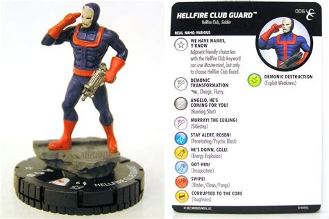 Heroclix 006 Hellfire Club Guard X Men Rise And Fall Mtgandmorede