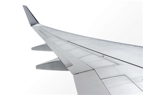 Premium Photo Airplane Wing On White Background