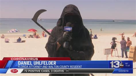 Florida Grim Reaper Haunts Florida Beaches Original Video Youtube