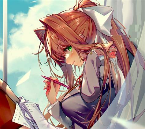 ୨୧ Ddlc Pfp Monika In 2022 Literature Club Aesthetic Anime Anime