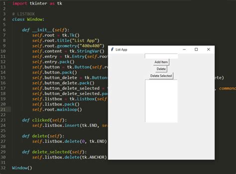 Tkinter 11 Listbox Python Programming Solved Listbox Adding Items