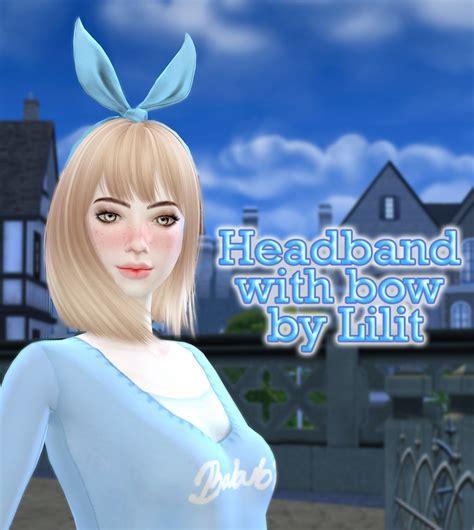 Ts4 Headband With Bow By Lilit By Lilit Simsday
