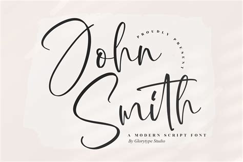 John Smith Modern Script Font Free Fonts Script And Handwritten