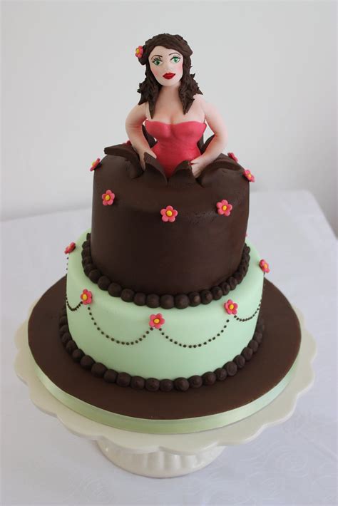 Woman Jumping Out Of A Cake Cake 7 Lemon Cake Filled Wi Flickr