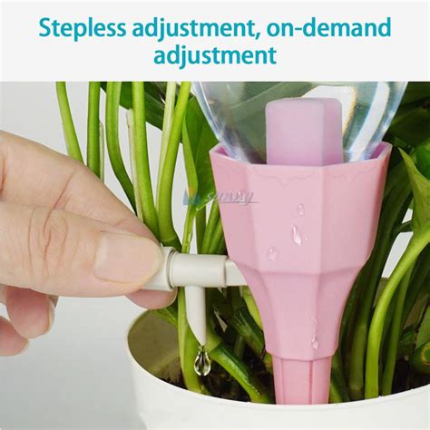 3pcs Automatic Drip Irrigation System Self Watering Spike For Flower