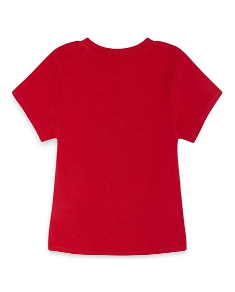 Camiseta De Bebé Niño Roja Con Dibujo Frontal Y Manga Corta · Moda · El