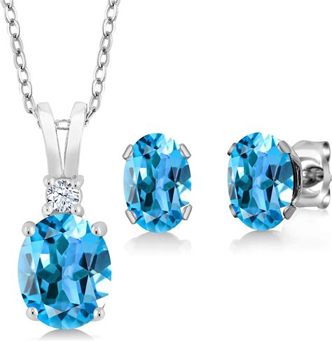 jewelry supply silver setting oval pendant semi precious 121 gemstone pendant blue gemstone