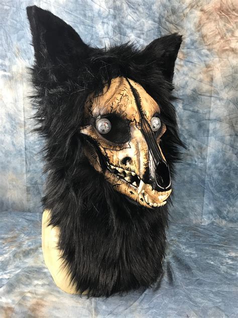 Custom Apprentice Artist Completed Skull Dog Mask