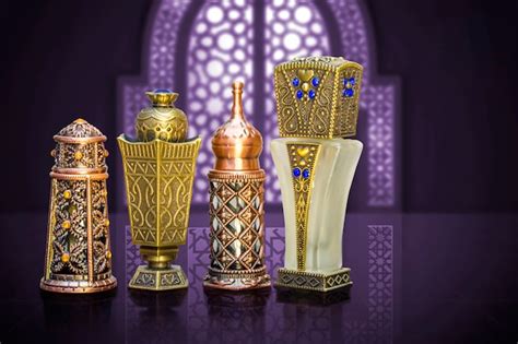 Premium Photo Perfume Bottles Of Beautiful Arabic Islamic Style