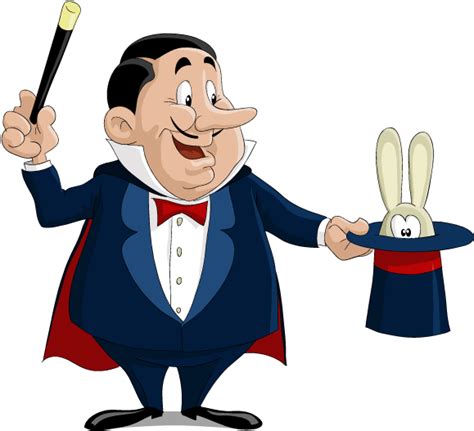 Out Of This World Magic Show Cartoon Magician Clipart Full Size