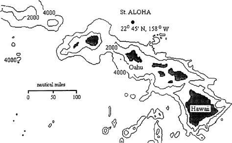 Map Of The Main Hawaiian Island Chain Showing The Location Of Station