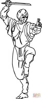 Desenho De Pose De Combate Ninja Para Colorir Desenhos Para Colorir E