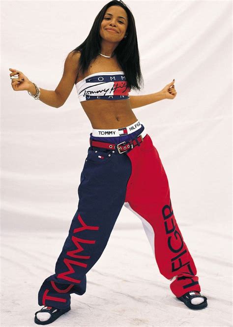 Aaliyah Tommy Hilfiger Outfit Year Simone Randall