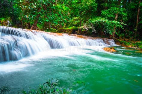 Than Sawan Waterfall Payao Thailand Long Explosure Shot Beautiful