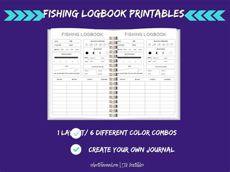 Fishing Logbook Printables Fishing Journal Fishing Planner Fishing