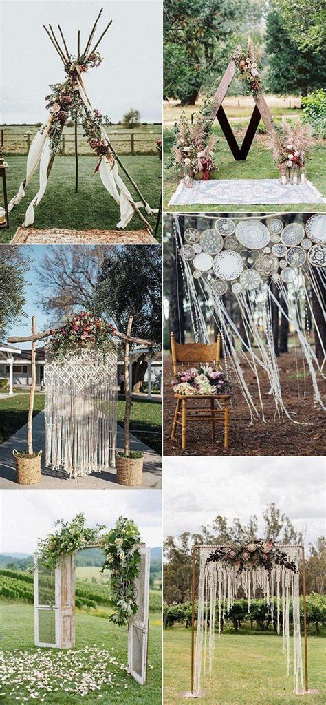 Boho Chic Outdoor Wedding Arches Wedding Arches Outdoors Romantic