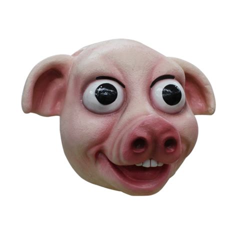 Pig Animal Mask With Attached Snout And Ears Halloween Makeup Easy