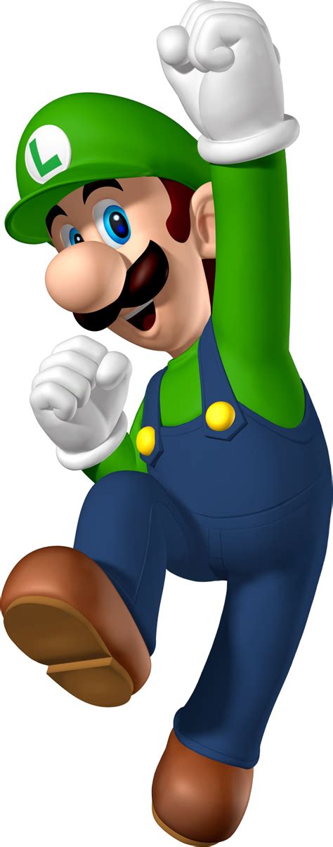 Image - Jumping Luigi Artwork - New Super Mario Bros.png | Nintendo png image