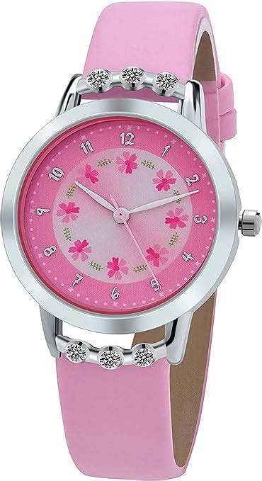 Iwoch Watches For Girls Kids Easy Use Easy Reader Time Teacher Pu