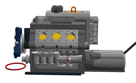 Lego Ideas V8 Engine Replica