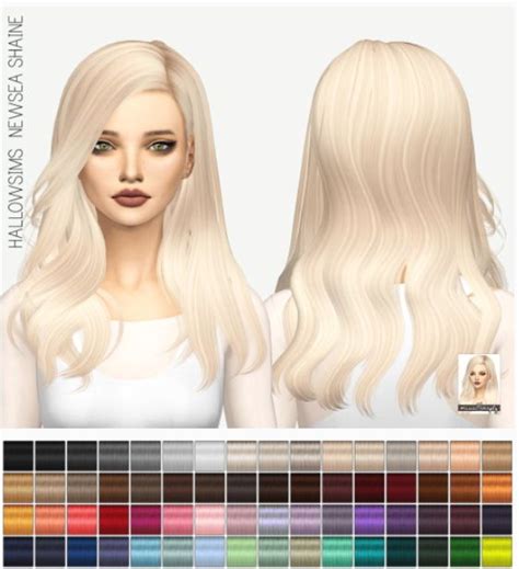 Miss Paraply Newsea Shaine Solids • Sims 4 Downloads Sims Hair