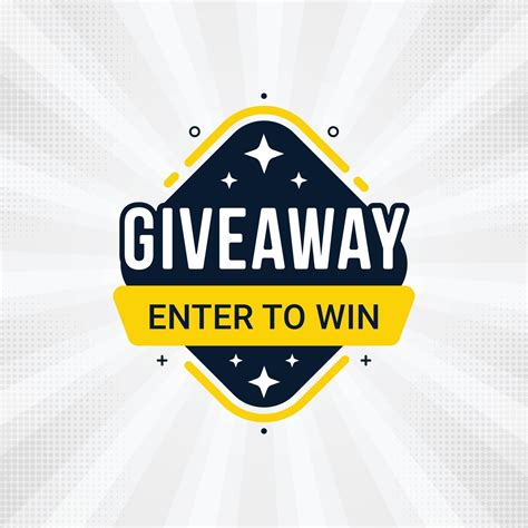 Giveaway And Enter To Win Banner Sign Design Template 2714014 Vector