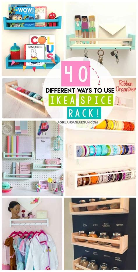 40 ways to organize with an ikea spice rack a girl and a glue gun