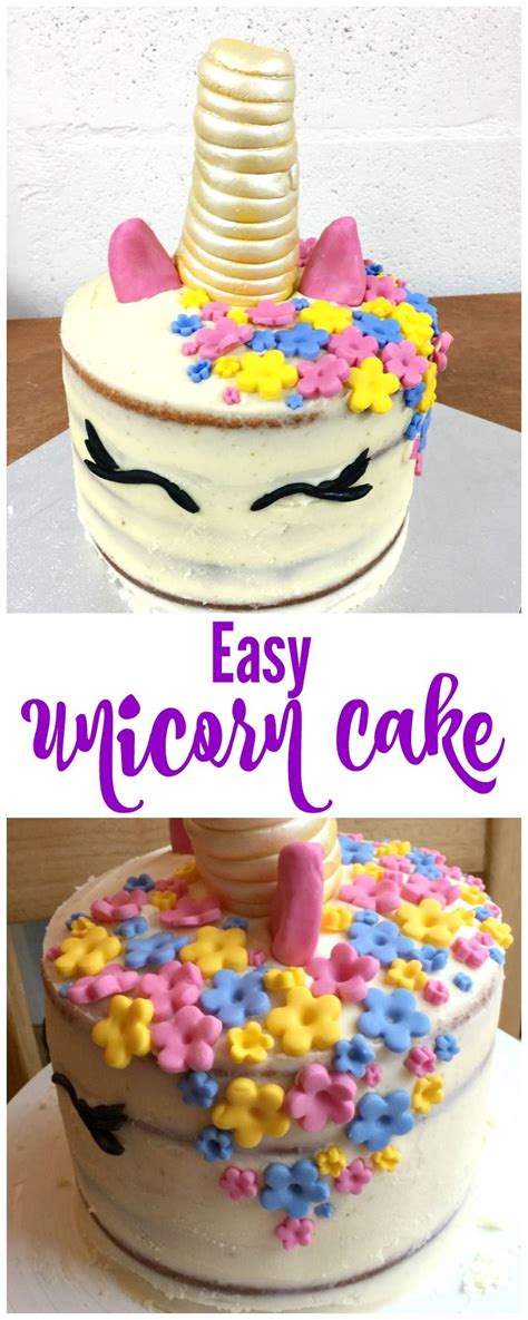 Make the hair by rolling and cutting sheets of pink, blue and yellow icing into long thin wave shapes. Easy unicorn cake recipe - a UK recipe for a simple ...