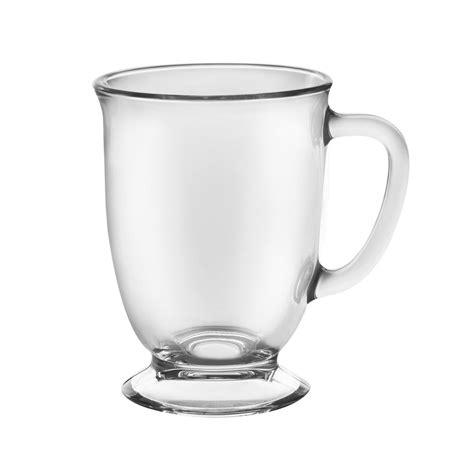Libbey Kona 16 Oz Clear Glass Mug Set Of 6 5955 The Home Depot
