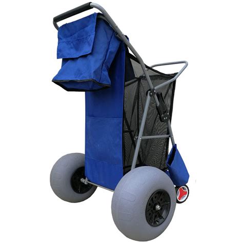 Buy Crestwalker Folding Beach Cart With Large Balloon Wheels For Sand