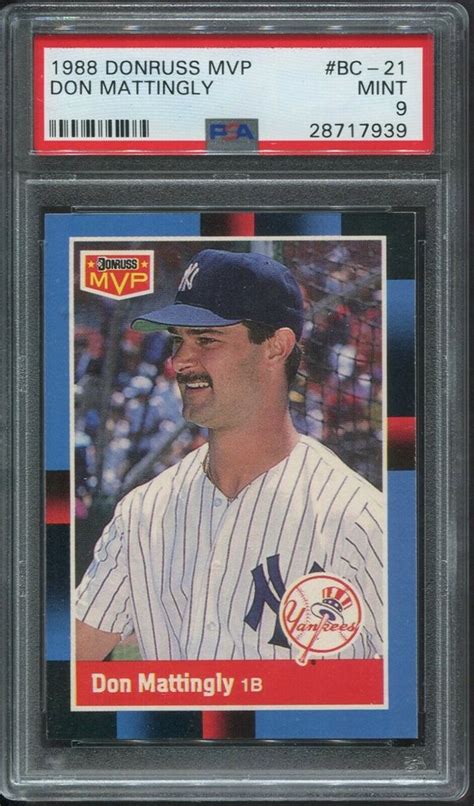 In 1987, donruss issued a set of 273 cards after their regular issue set was released. Auction Prices Realized Baseball Cards 1988 Donruss MVP Don Mattingly