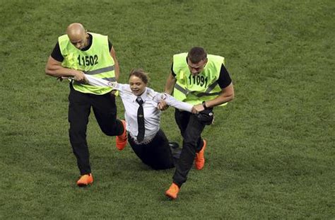 World Cup Final Interrupted By Pitch Invaders Pussy Riot Claim Responsibility Sportstar