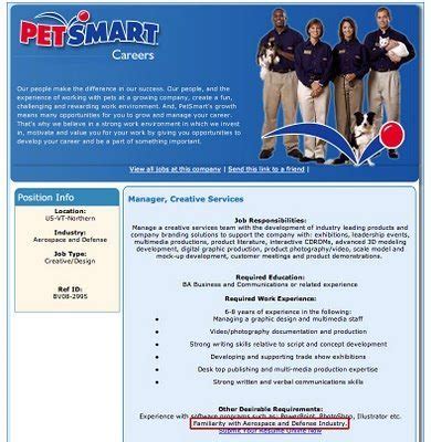 The pet care attendant will over see the kennels and keeping the hospital at the highest level of cleaning standards. PetSmart Job Application Online | MyJobApps.com
