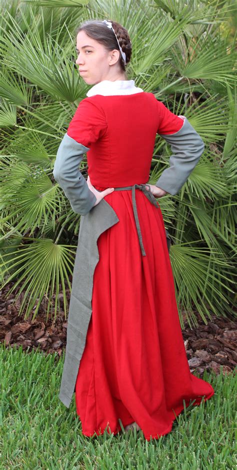 Hand Sewn Red Wool Kirtle Centuries Sewing